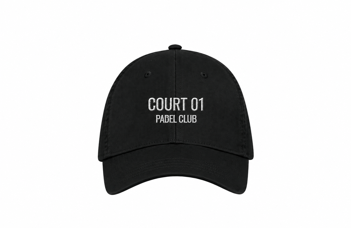 COURT 01 Signature Cap — Black