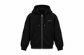 COURT 01 Signature Zip Hoodie — Black